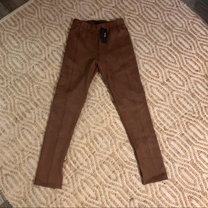 Brown Velvet skinny pant/legging